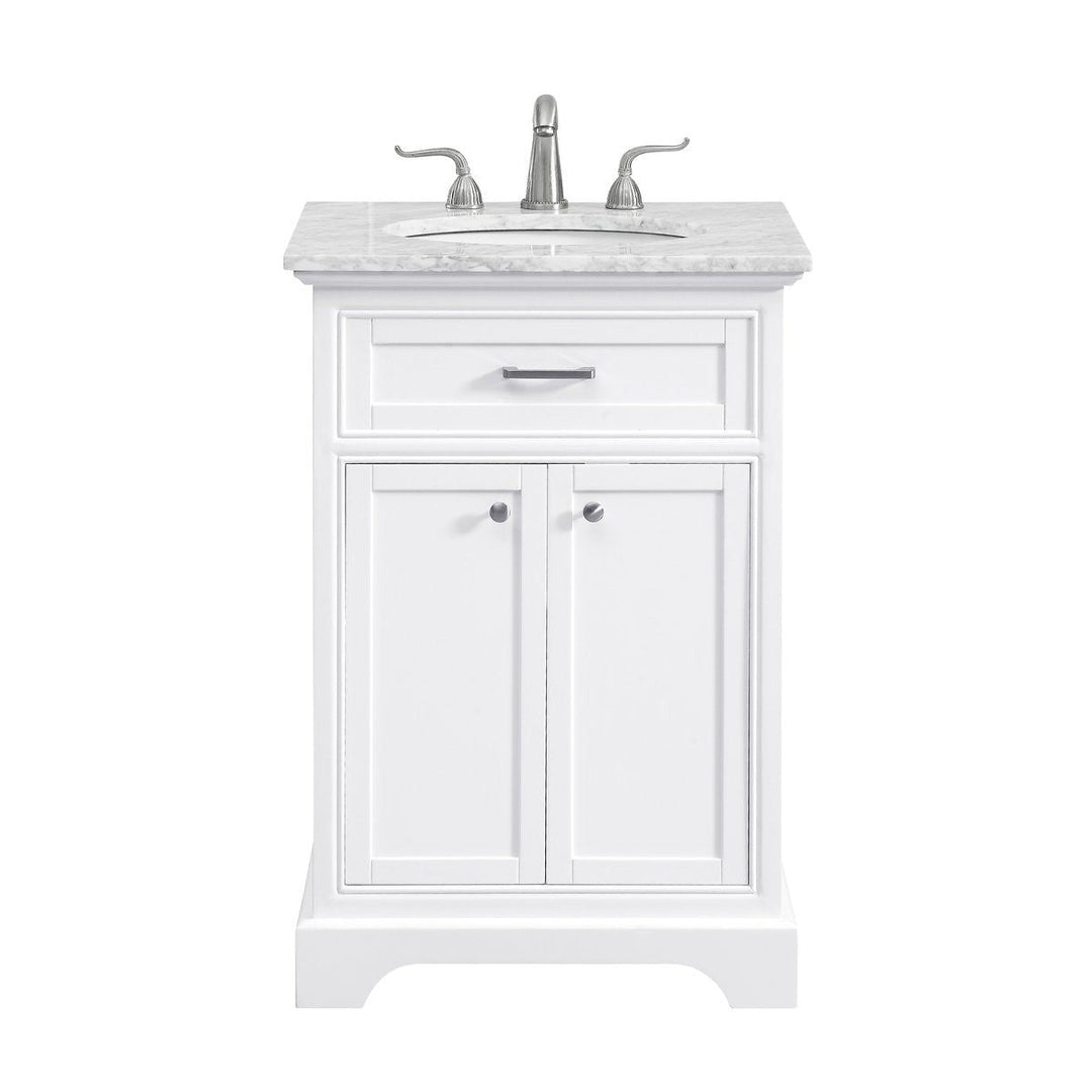 Elegant Lighting VF15024WH  Americana Plumbing White