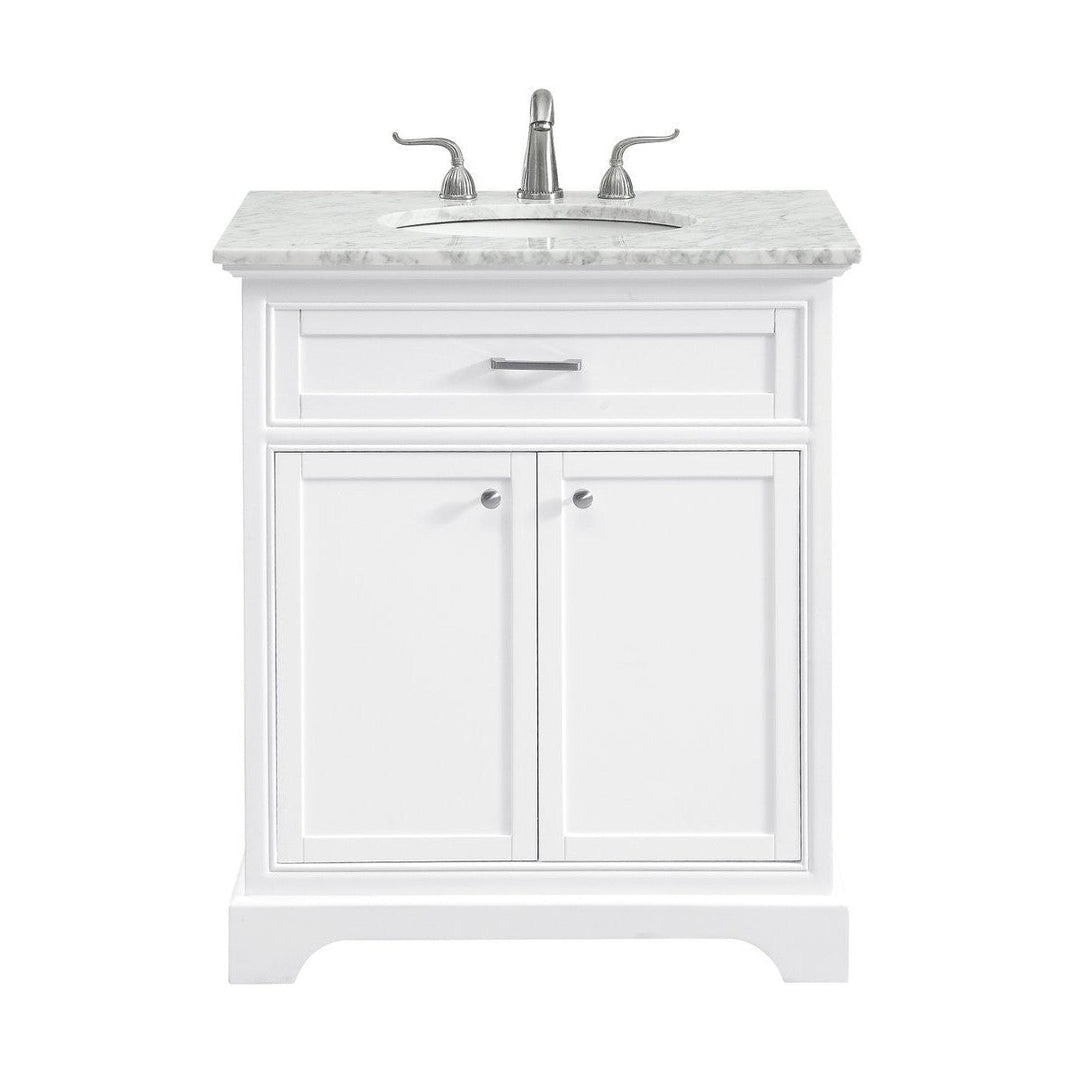 Elegant Lighting VF15030WH  Americana Plumbing White