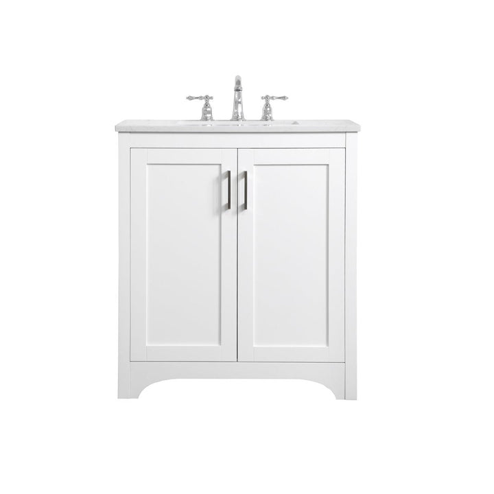 Elegant Lighting VF17030WH  Moore Plumbing White