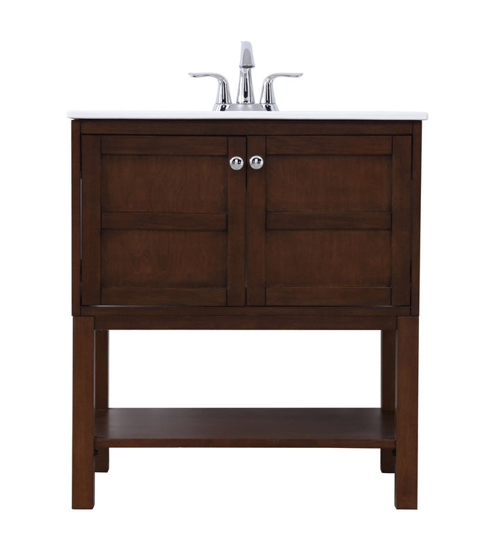 Elegant Lighting VF2530AC Mason Single Bathroom Vanity Set Plumbing Bronze / Dark