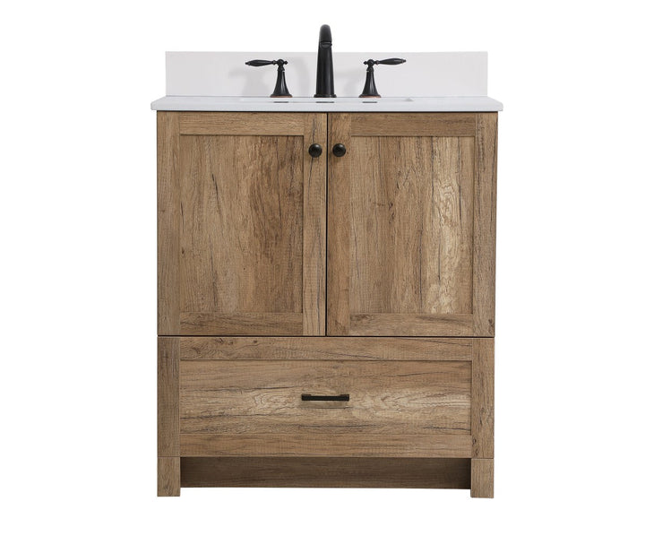 Elegant Lighting VF2830NT-BS  Soma Plumbing Natural Oak