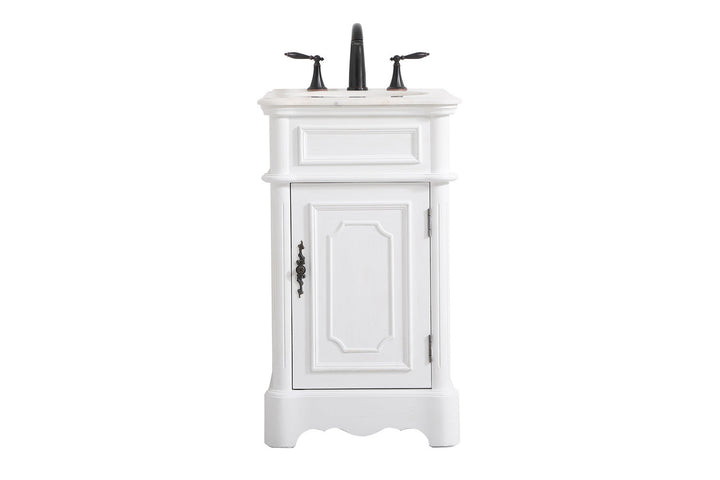 Elegant Lighting VF30419AW Francis Bathroom Vanity Set Plumbing White