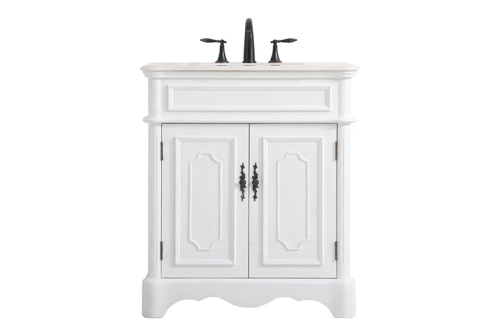 Elegant Lighting VF30430AW Francis Bathroom Vanity Set Plumbing White