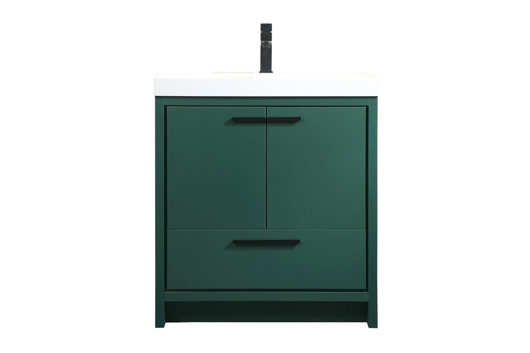 Elegant Lighting VF46030MGN  Wyatt Plumbing Green