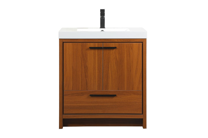Elegant Lighting VF46030MTK  Wyatt Plumbing Teak