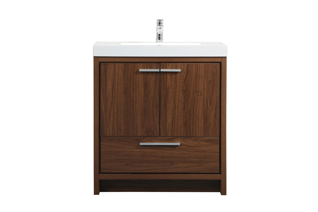 Elegant Lighting VF46030MWT  Wyatt Plumbing Walnut