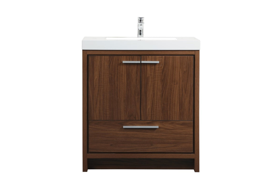 Elegant Lighting VF46030MWT  Wyatt Plumbing Walnut