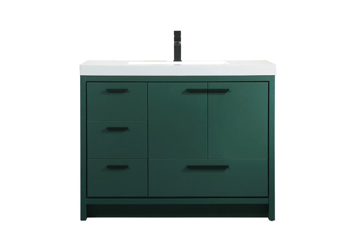 Elegant Lighting VF46042MGN  Wyatt Plumbing Green