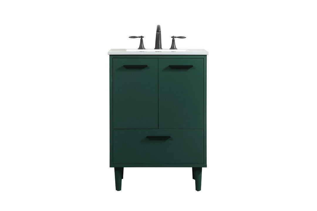 Elegant Lighting VF47024MGN  Baldwin Plumbing Green