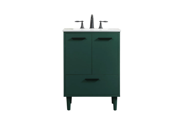 Elegant Lighting VF47024MGN  Baldwin Plumbing Green