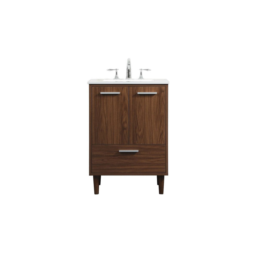 Elegant Lighting VF47024MWT  Baldwin Plumbing Walnut