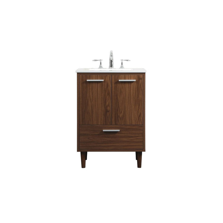 Elegant Lighting VF47024MWT  Baldwin Plumbing Walnut