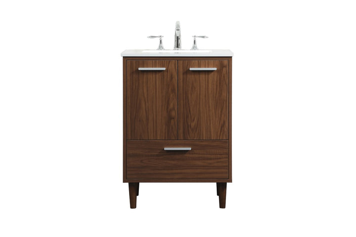 Elegant Lighting VF47024MWT  Baldwin Plumbing Walnut