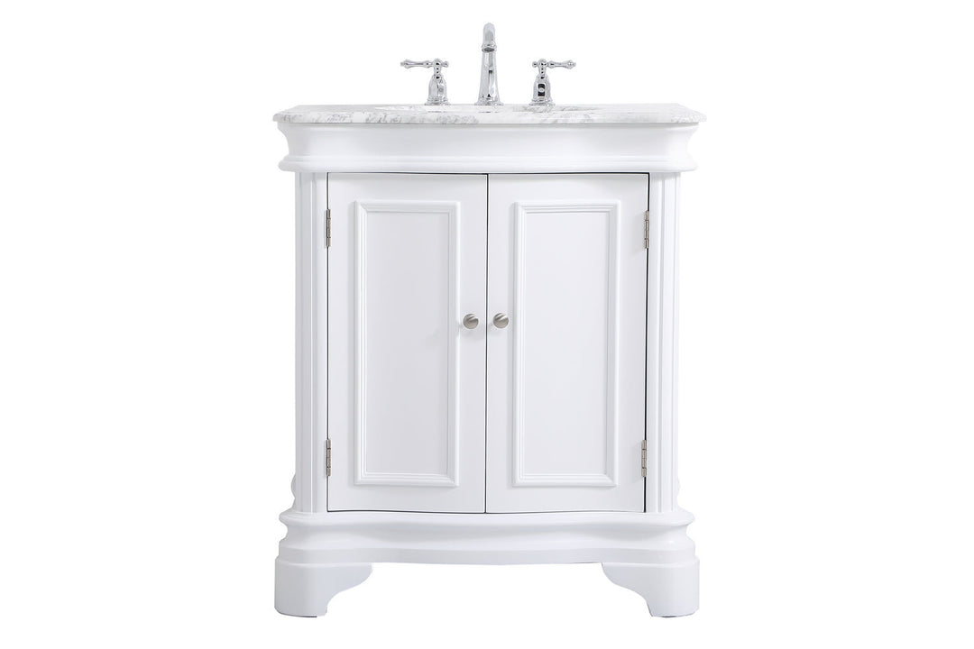 Elegant Lighting VF52030WH  Kameron Plumbing White