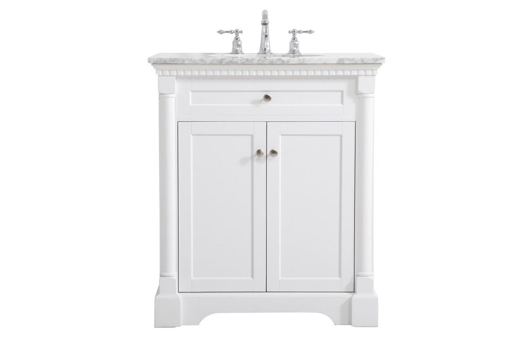 Elegant Lighting VF53030WH  Clarence Plumbing White