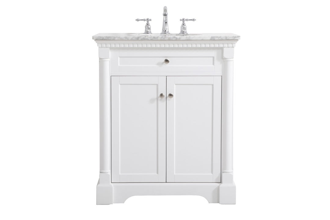 Elegant Lighting VF53030WH  Clarence Plumbing White