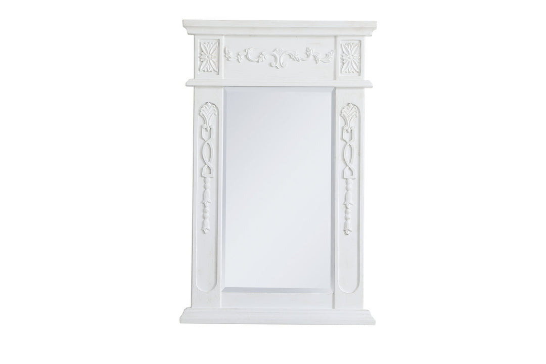 Elegant Lighting VM11828AW  Danville Mirror Antique White