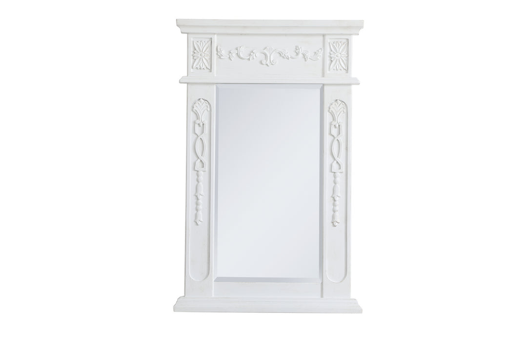 Elegant Lighting VM11828AW  Danville Mirror Antique White