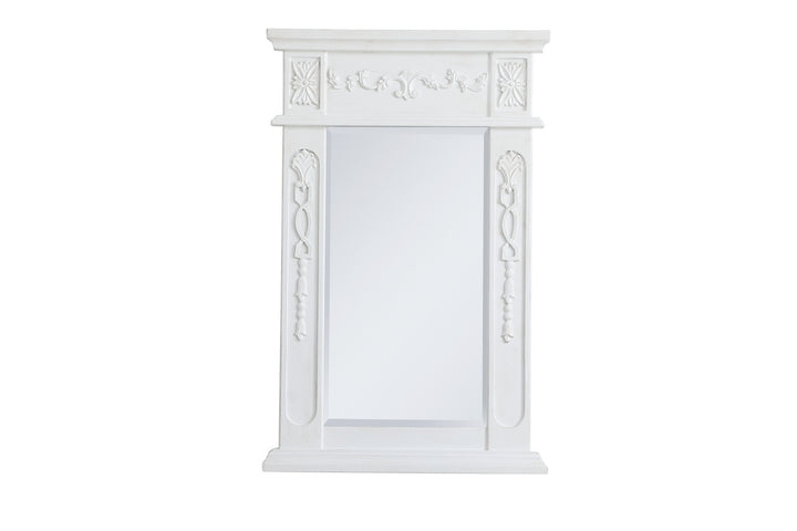 Elegant Lighting VM11828AW  Danville Mirror Antique White