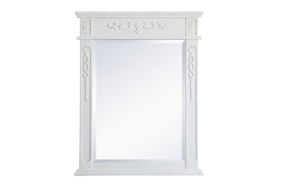 Elegant Lighting VM12836AW  Danville Mirror Antique White