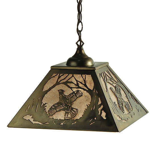 Meyda Tiffany Ruffed Grouse 110129 Pendant Light - Antique Copper