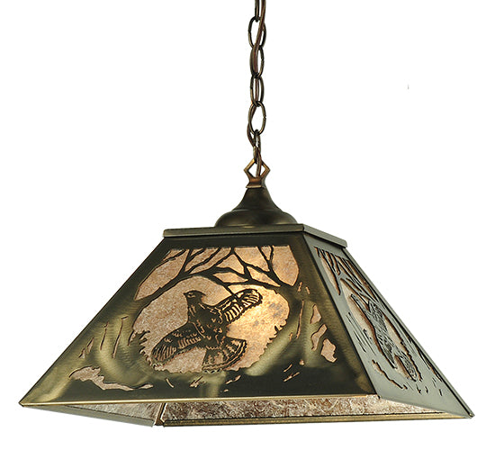 Meyda Tiffany Ruffed Grouse 110129 Pendant Light - Antique Copper