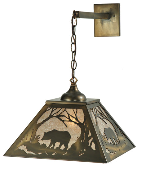 Meyda Tiffany Bear At Dawn 110133 Wall Light - Antique Copper