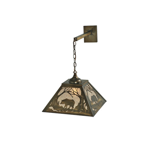 Meyda Tiffany Bear At Dawn 110133 Wall Light - Antique Copper