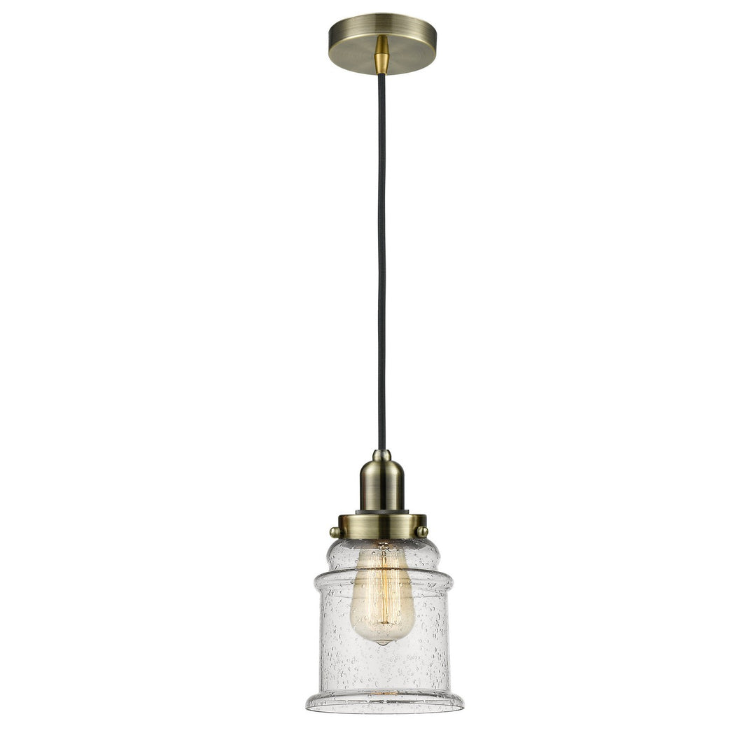 Innovations Whitney 100AB-10BK-0H-AB-G184 Pendant Light - Antique Brass