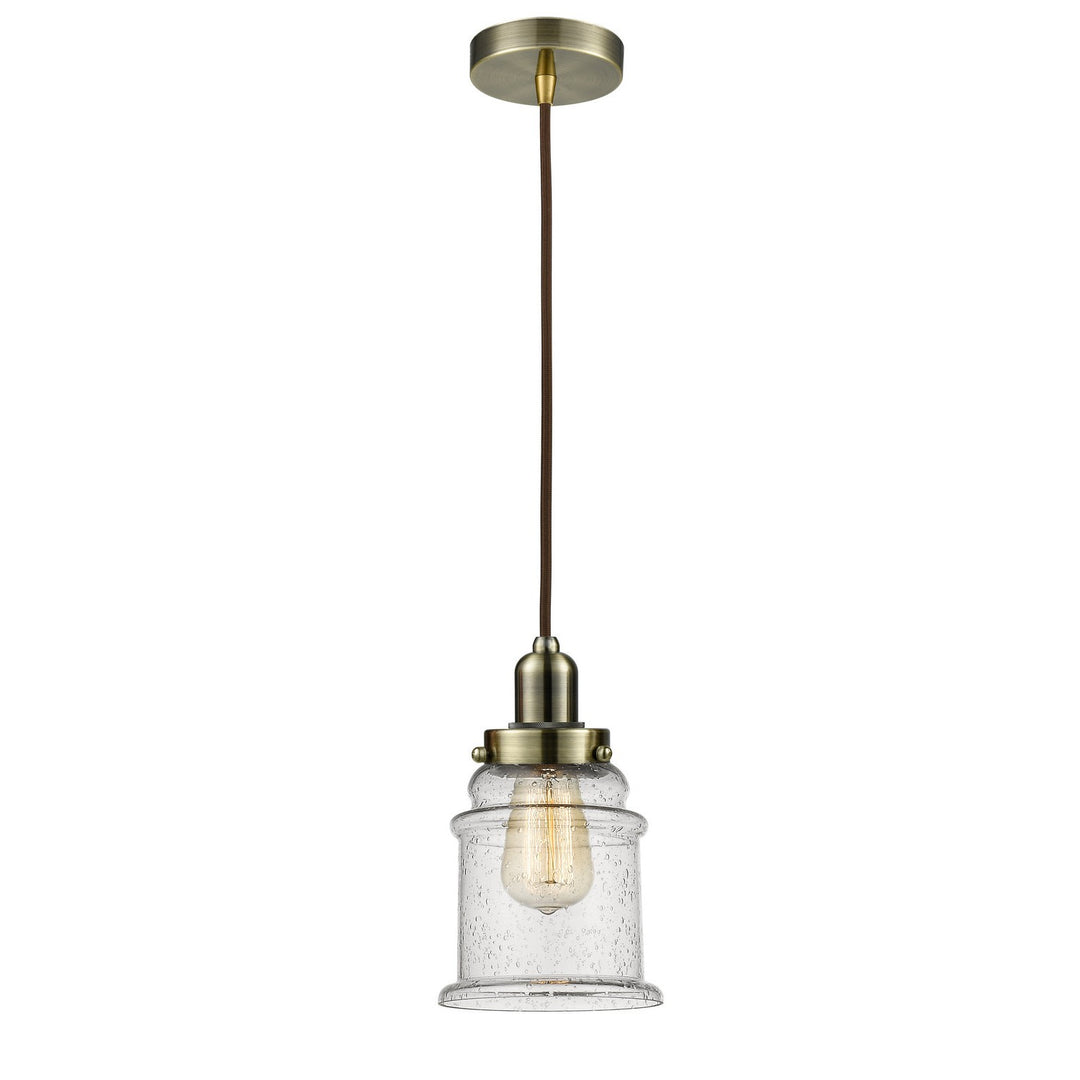 Innovations Whitney 100AB-10BR-0H-AB-G184 Pendant Light - Antique Brass