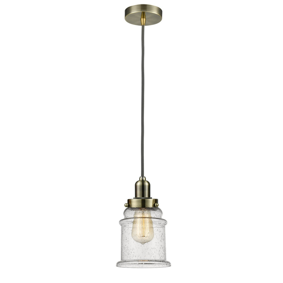 Innovations Whitney 100AB-10GY-0H-AB-G184 Pendant Light - Antique Brass