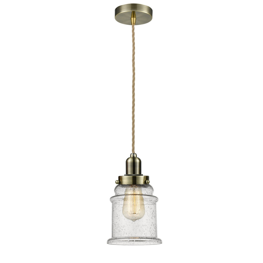 Innovations Whitney 100AB-10RE-0H-AB-G184 Pendant Light - Antique Brass