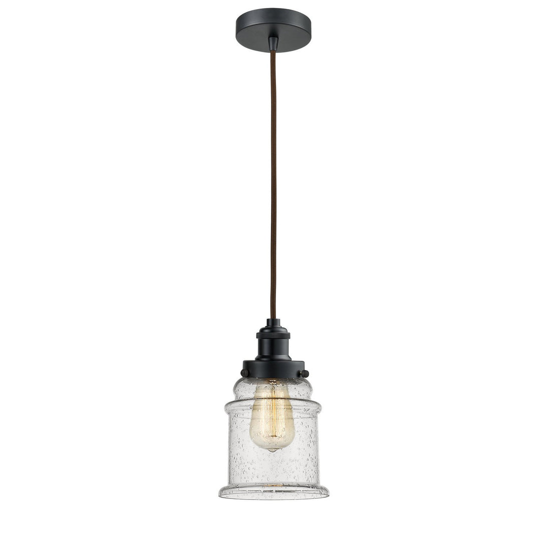 Innovations Edison 100BK-10BR-1H-BK-G184 Pendant Light - Matte Black