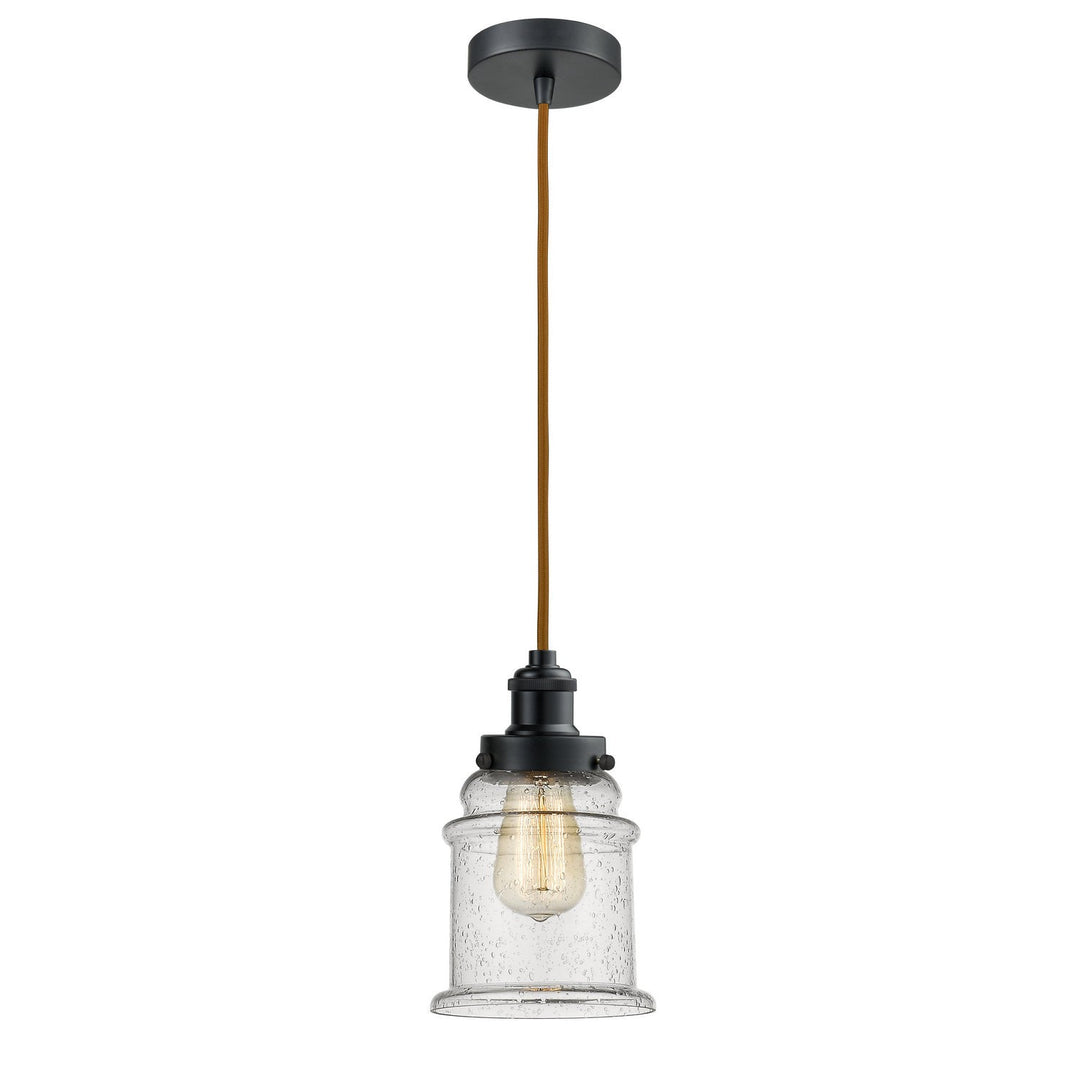 Innovations Edison 100BK-10CR-1H-BK-G184 Pendant Light - Matte Black
