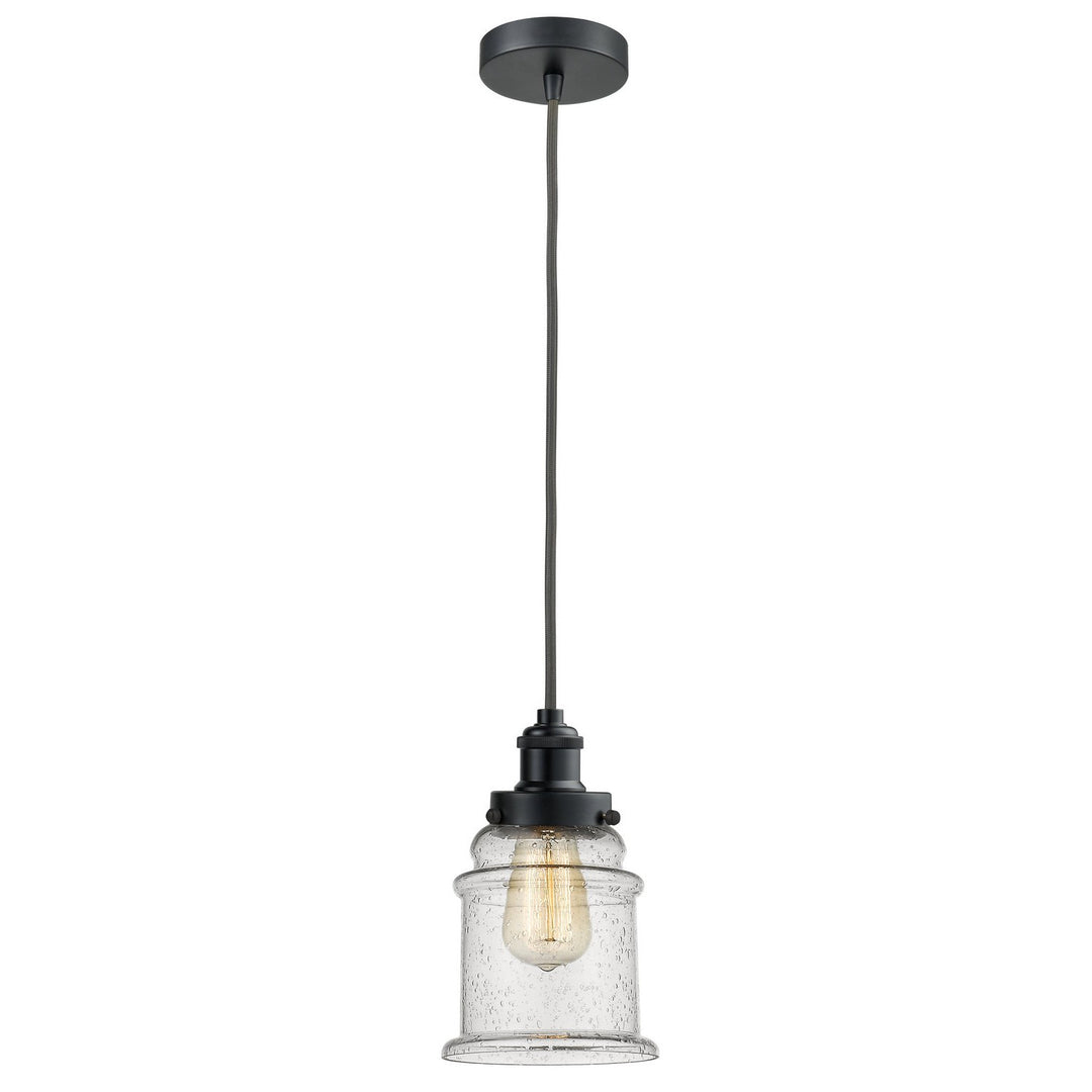 Innovations Edison 100BK-10GY-1H-BK-G184 Pendant Light - Matte Black