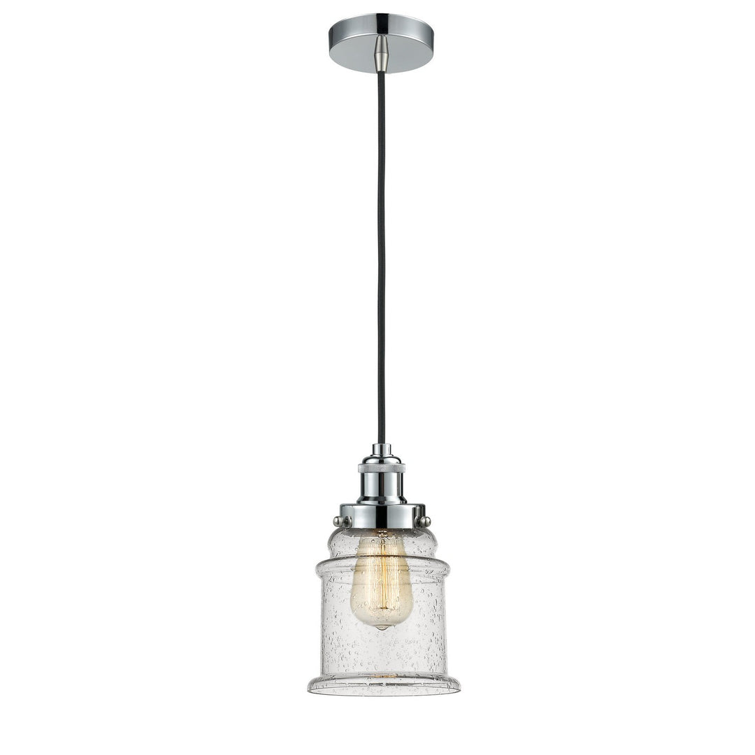 Innovations Edison 100PC-10BK-1H-PC-G184 Pendant Light - Polished Chrome