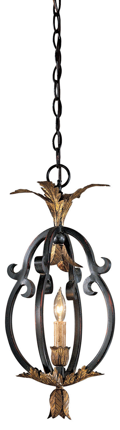 Metropolitan Montparnasse N6103-20 Pendant Light - French Coal W/ Gold Leaf Highl