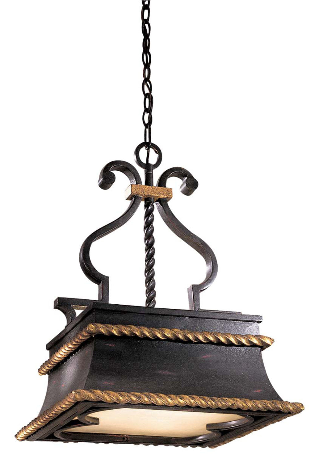 Metropolitan Montparnasse N6111-20 Pendant Light - French Coal W/ Gold Leaf Highl