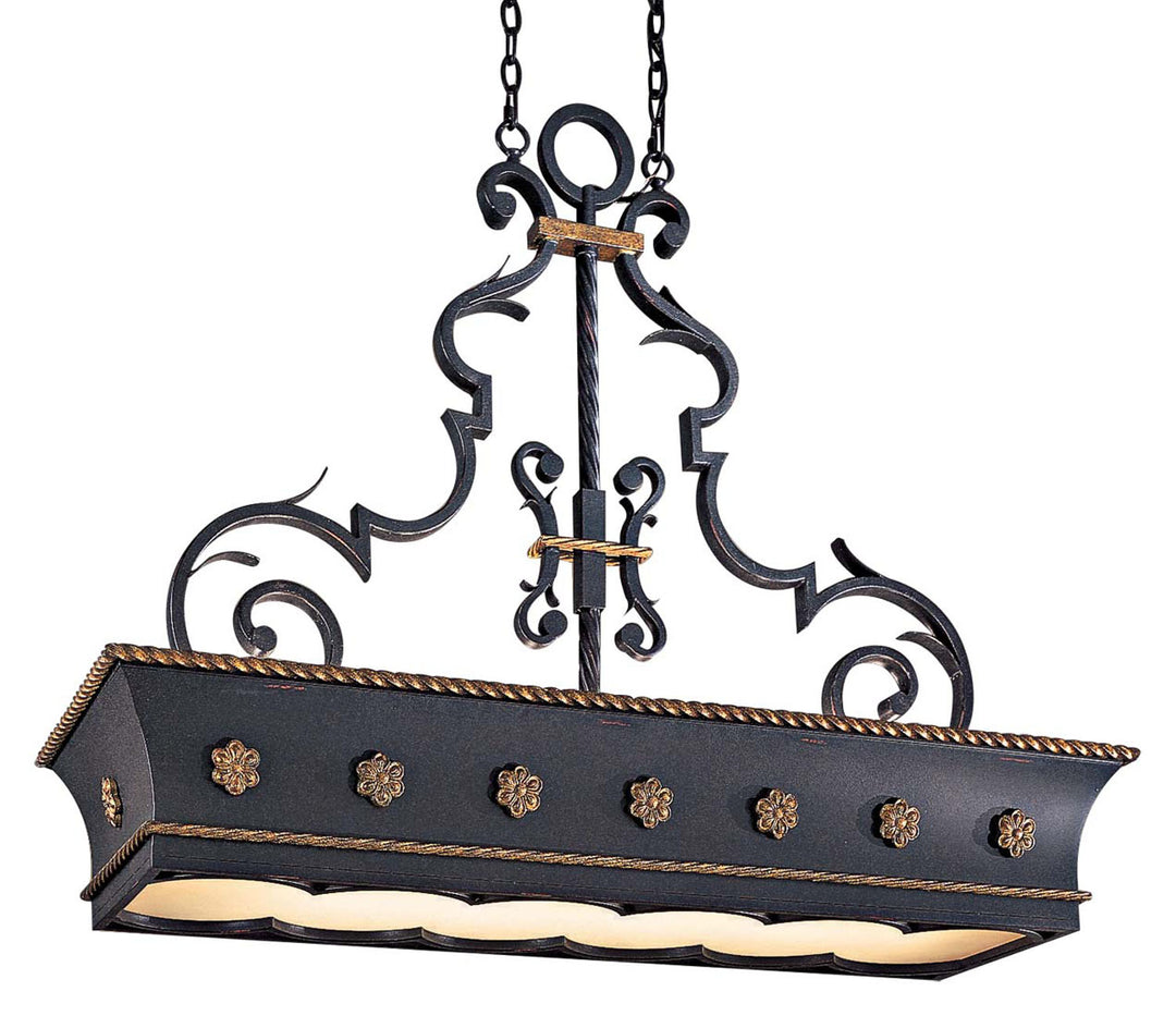 Metropolitan Montparnasse N6107-20 Pendant Light - French Coal W/ Gold Leaf Highl