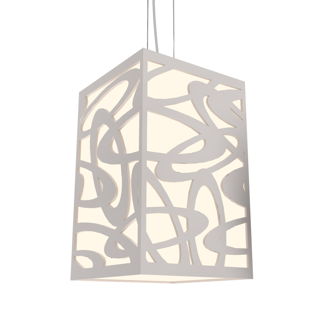 Accord Patterns 1014.25 Pendant Light - Iredesent White