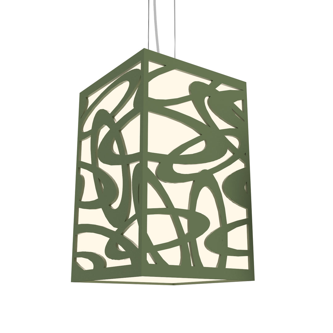 Accord Patterns 1014.30 Pendant Light - Olive Green