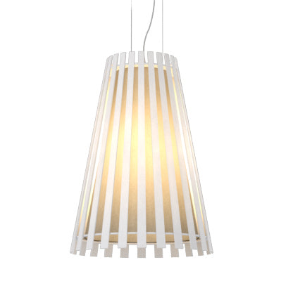 Accord Slatted 1021.07 Pendant Light - White