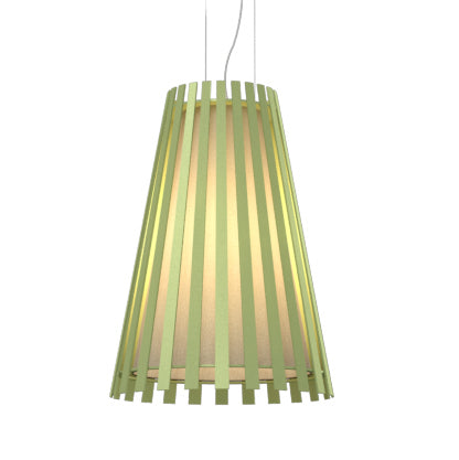 Accord Slatted 1021.30 Pendant Light - Olive Green