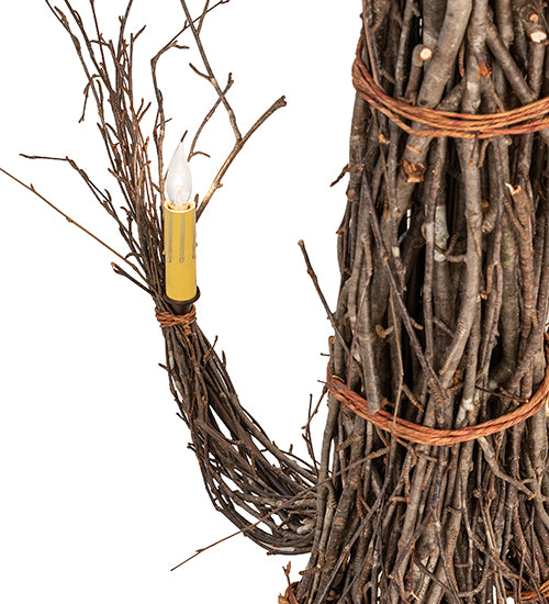 Meyda Tiffany Twigs 110175 Chandelier Light - Natural Wood,Mahogany Bronze