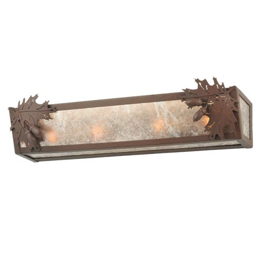 Meyda Tiffany Oak Leaf & Acorn 110188 Bath Vanity Light 24 in. wide - Cafe-Noir