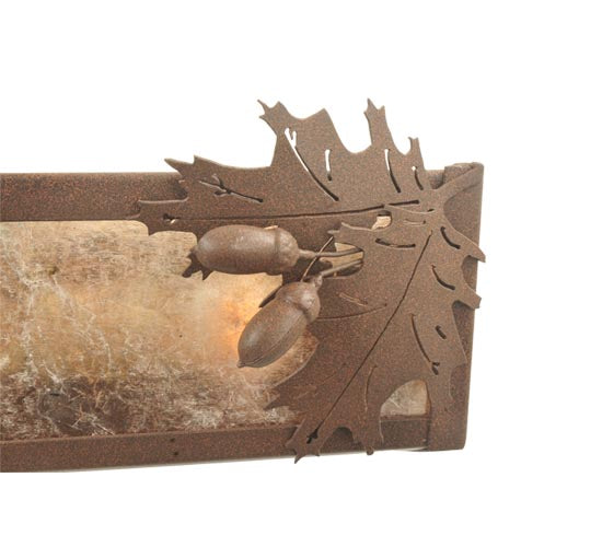 Meyda Tiffany Oak Leaf & Acorn 110188 Bath Vanity Light 24 in. wide - Cafe-Noir