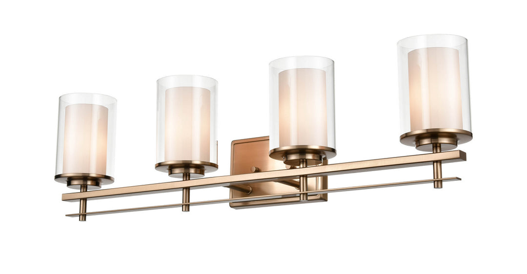 Millennium Huderson 5504-MG Bath Vanity Light 31 in. wide - Modern Gold