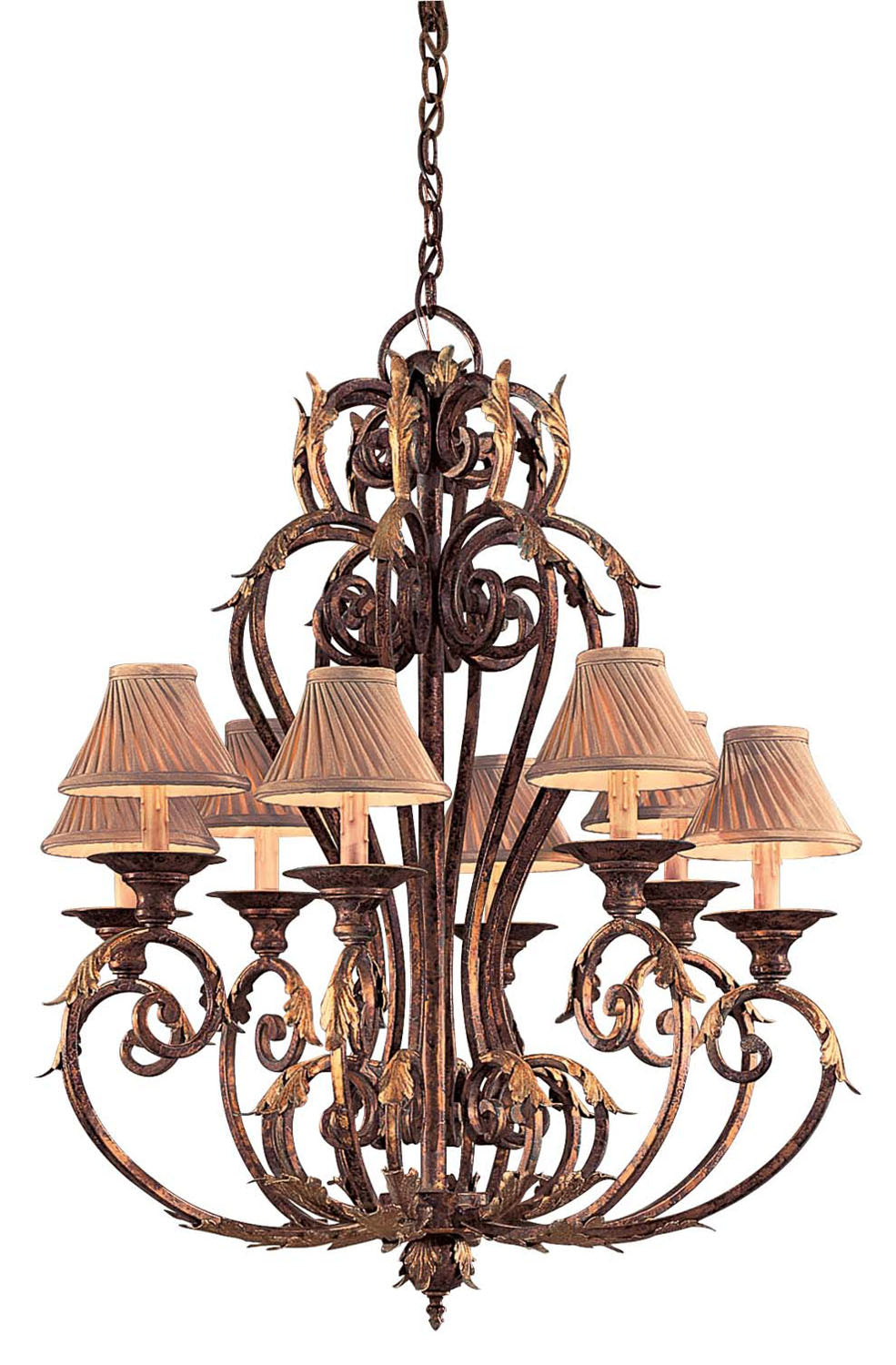 Metropolitan Zaragoza N6238-355 Chandelier Light - Golden Bronze