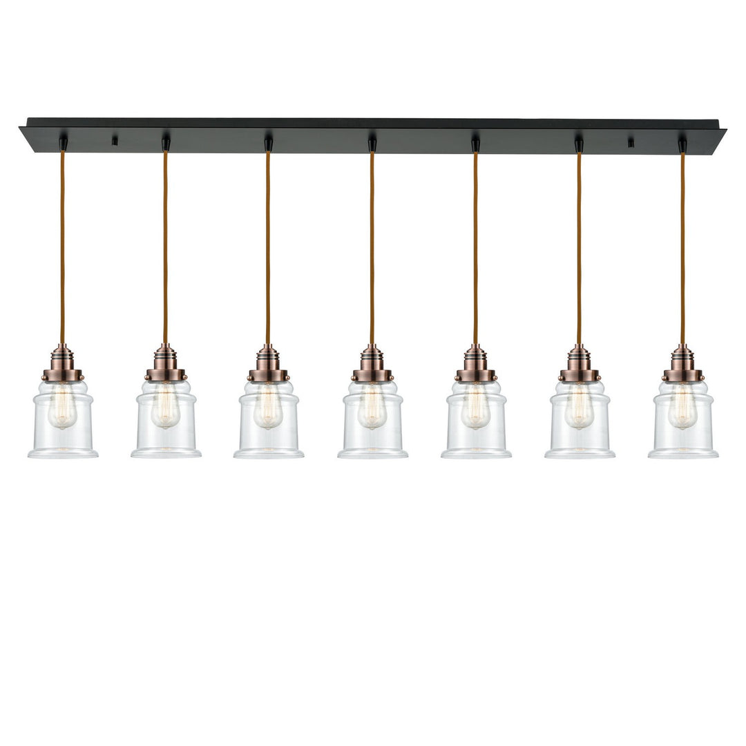 Innovations Winchester 127BK-10CR-2H-AC-G182 Pendant Light - Matte Black