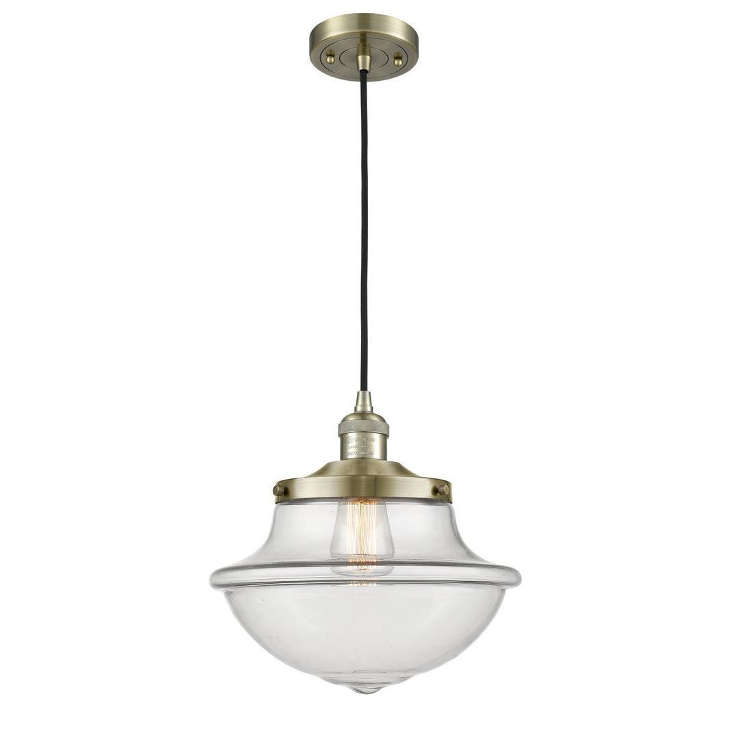 Innovations Franklin Restoration 201C-AB-G542 Pendant Light - Antique Brass